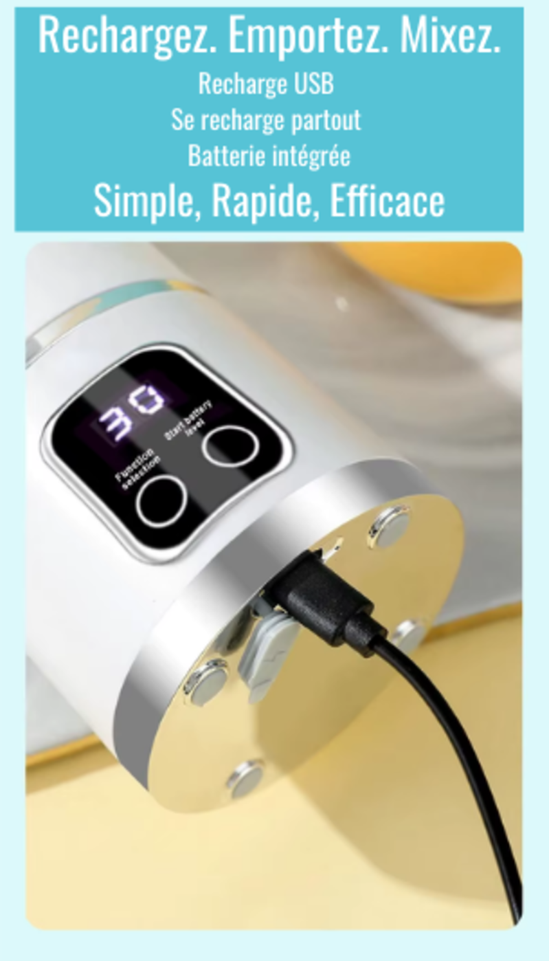 🥤 ELHAYA Mix&Go-        Le blender portable nouvelle génération