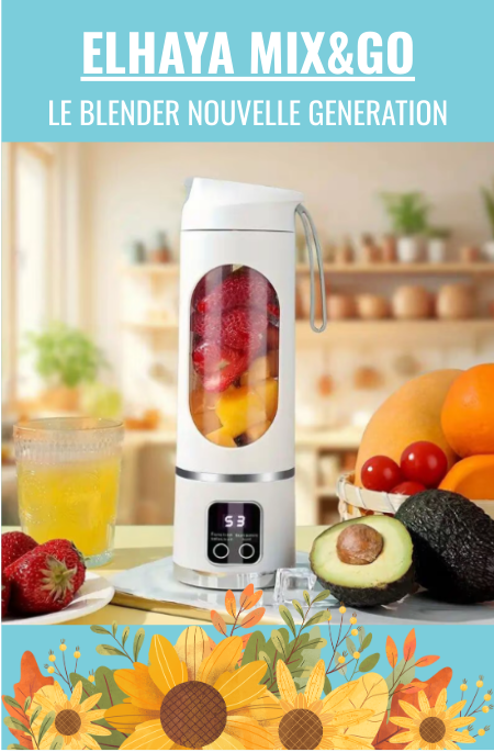 🥤 ELHAYA Mix&Go-        Le blender portable nouvelle génération